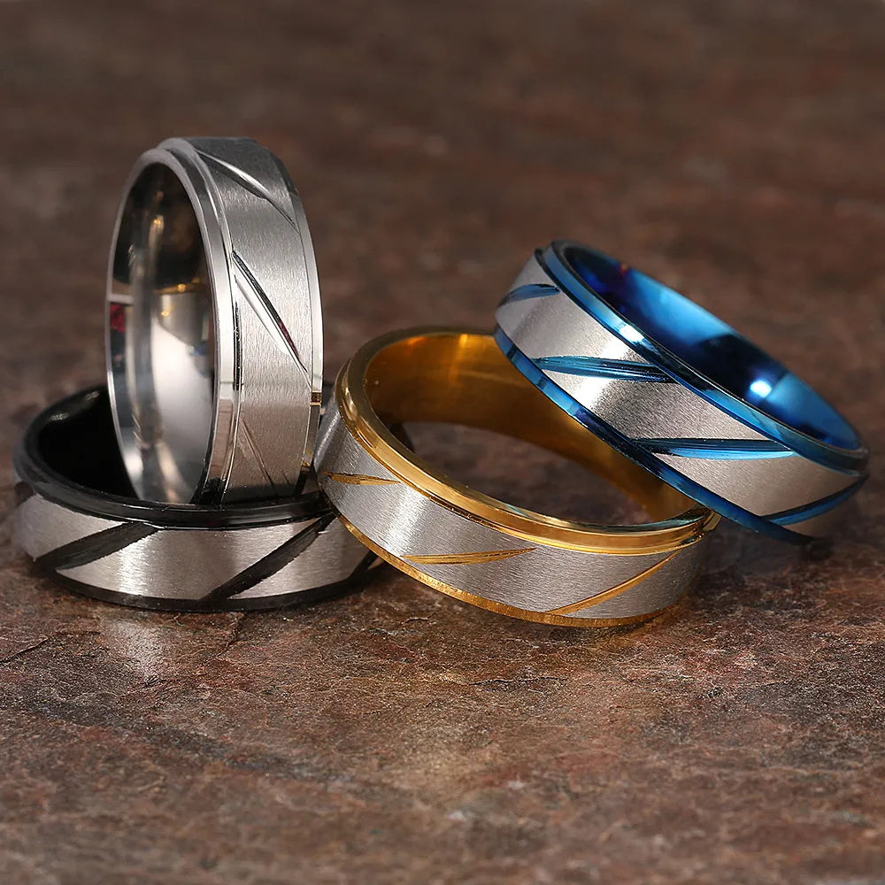 Brushed Titanium Wedding Bands - Premium Jewelry from Dazzling Delights - Just $22.46! Shop now at Dazzling Delights