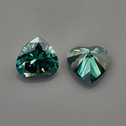 Green Heart Cut Moissanites - Premium Jewelry from Dazzling Delights - Just $91.67! Shop now at Dazzling Delights