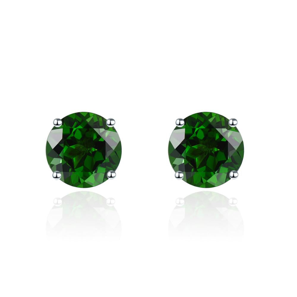 6mm Round Cut Natural Gemstone Stud Earrings - Your Choice of Gemstone - Premium Jewelry from Dazzling Delights - Just $56.21! Shop now at Dazzling Delights