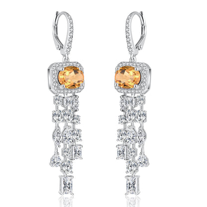 4.5 Carats Natural Gemstone Dangle Earrings - Your Choice of Gemstone - Premium Jewelry from Dazzling Delights - Just $89.96! Shop now at Dazzling Delights