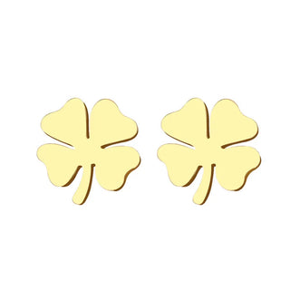 Titanium Four Leaf Clover Stud Earrings - Premium Jewelry from Dazzling Delights - Just $23.95! Shop now at Dazzling Delights