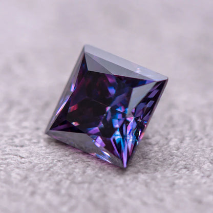 Imperial Purple Princess Cut Moissanites - Premium Jewelry from Dazzling Delights - Just $83.33! Shop now at Dazzling Delights