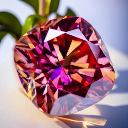 Watermelon Red Cushion Cut Moissanites - Premium Jewelry from Dazzling Delights - Just $83.33! Shop now at Dazzling Delights