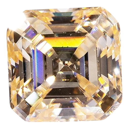 Champagne Asscher Cut Moissanites - Premium Jewelry from Dazzling Delights - Just $83.33! Shop now at Dazzling Delights