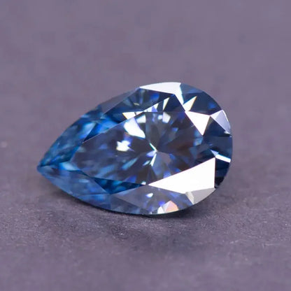 Royal Blue Pear Cut Moissanites - Premium Jewelry from Dazzling Delights - Just $83.33! Shop now at Dazzling Delights