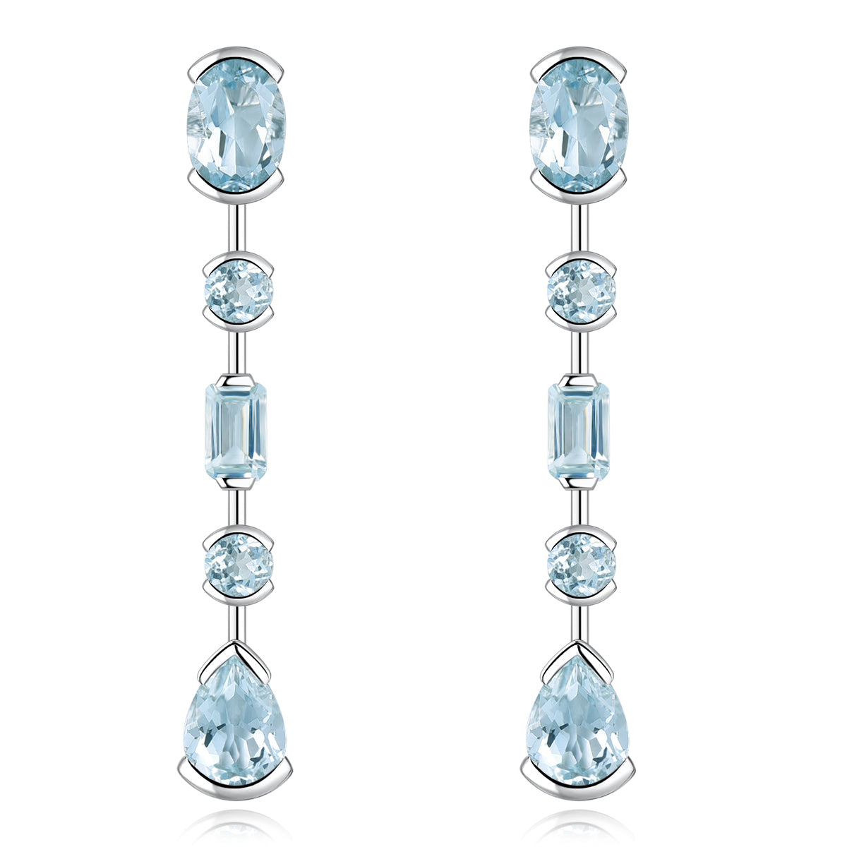 3.5 Carats Natural Gemstone Dangle Earrings - Your Choice of Gemstone - Premium Jewelry from Dazzling Delights - Just $64.46! Shop now at Dazzling Delights