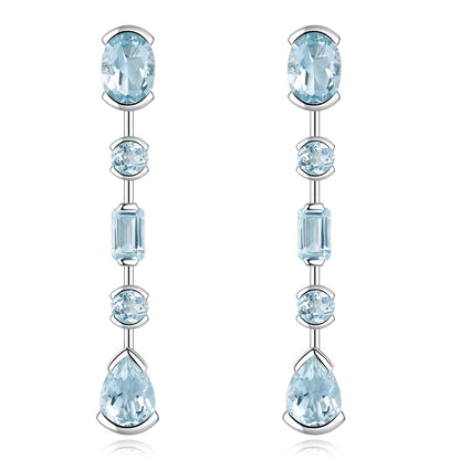 3.5 Carats Natural Gemstone Dangle Earrings - Your Choice of Gemstone - Premium Jewelry from Dazzling Delights - Just $64.46! Shop now at Dazzling Delights