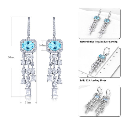 4.5 Carats Natural Gemstone Dangle Earrings - Your Choice of Gemstone - Premium Jewelry from Dazzling Delights - Just $89.96! Shop now at Dazzling Delights