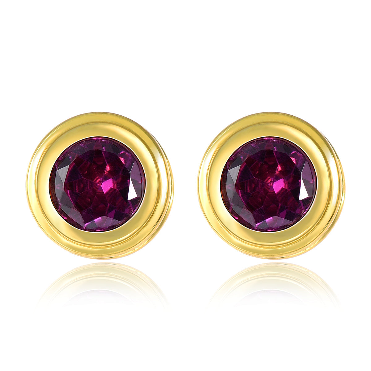 Geometric Designed Natural Gemstone Stud Earrings - Your Choice of Gemstone - Premium Jewelry from Dazzling Delights - Just $56.21! Shop now at Dazzling Delights