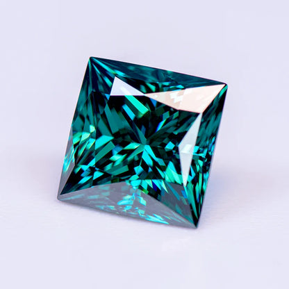 Emerald Green Princess Cut Moissanites - Premium Jewelry from Dazzling Delights - Just $83.33! Shop now at Dazzling Delights