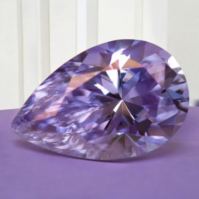 Lavender Pear Cut Moissanites - Premium Jewelry from Dazzling Delights - Just $83.33! Shop now at Dazzling Delights