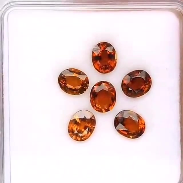 3.83ct 6pcs Oval Cut Yellowish Orange Tourmaline - Premium Jewelry from Dazzling Delights - Just $74.95! Shop now at Dazzling Delights