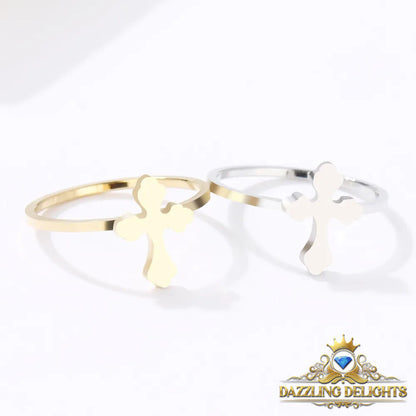 Titanium Cross Ring - Premium Jewelry from Dazzling Delights - Just $29.95! Shop now at Dazzling Delights