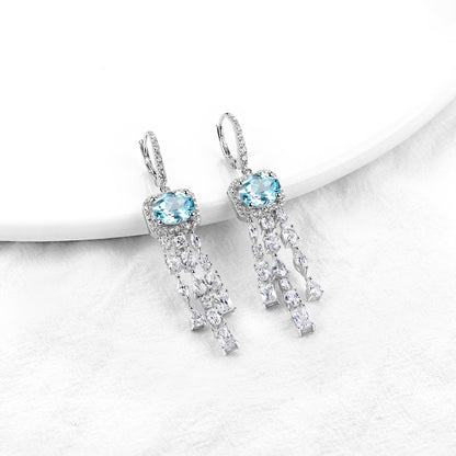 4.5 Carats Natural Gemstone Dangle Earrings - Your Choice of Gemstone - Premium Jewelry from Dazzling Delights - Just $89.96! Shop now at Dazzling Delights