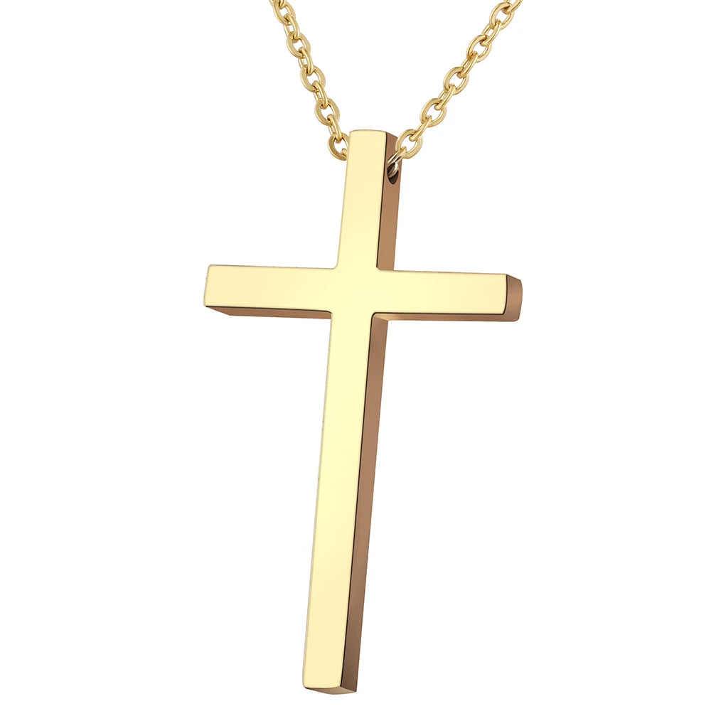 Titanium Cross Pendant Necklace - Premium Jewelry from Dazzling Delights - Just $18.71! Shop now at Dazzling Delights