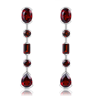 3.5 Carats Natural Gemstone Dangle Earrings - Your Choice of Gemstone - Premium Jewelry from Dazzling Delights - Just $52.50! Shop now at Dazzling Delights