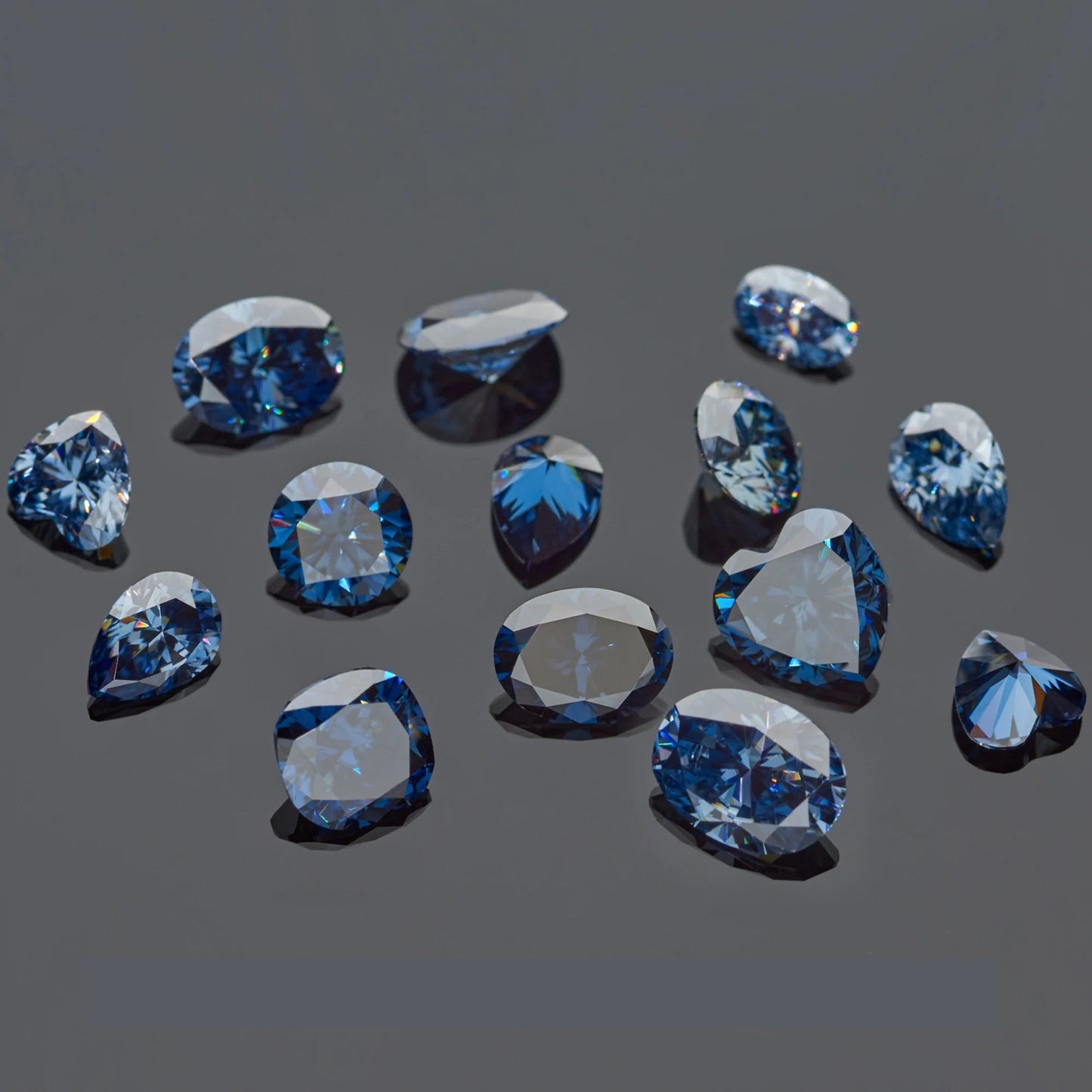 Royal Blue Radiant Cut Moissanites - Premium Jewelry from Dazzling Delights - Just $83.33! Shop now at Dazzling Delights