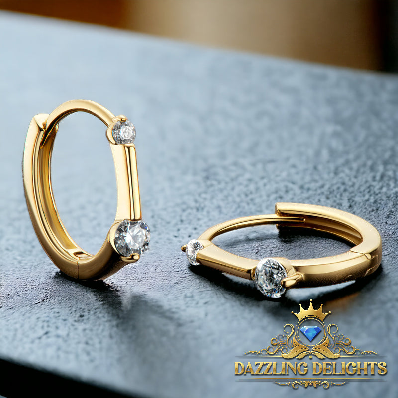 0.26ct Moissanite Hoop Earrings - Premium Jewelry from Dazzling Delights - Just $89.96! Shop now at Dazzling Delights