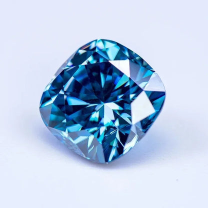 Cornflower Blue Cushion Cut Moissanites - Premium Jewelry from Dazzling Delights - Just $83.33! Shop now at Dazzling Delights