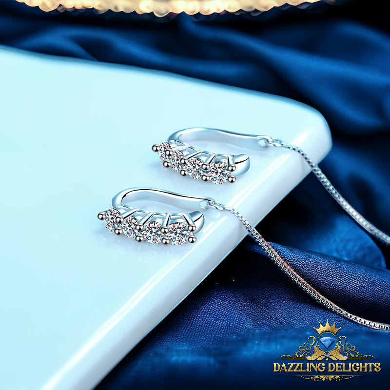 0.8ct Moissanite Designer Style Earrings - Premium Jewelry from Dazzling Delights - Just $89.96! Shop now at Dazzling Delights