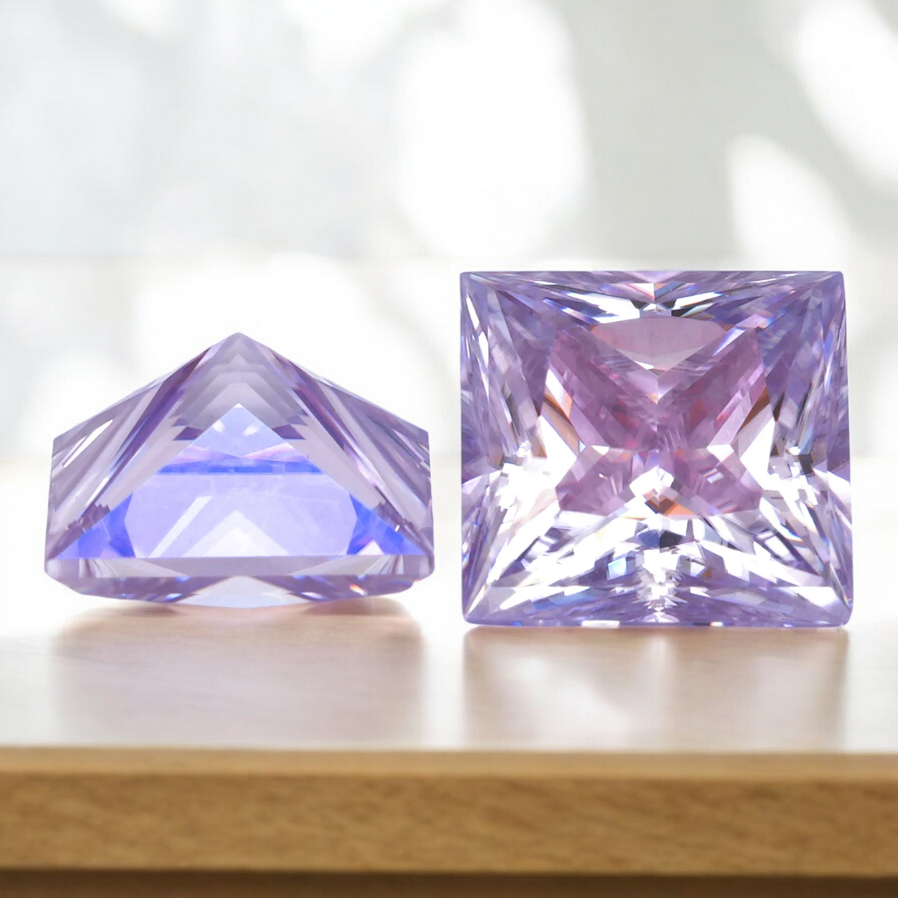 Lavender Princess Cut Moissanites - Premium Jewelry from Dazzling Delights - Just $83.33! Shop now at Dazzling Delights