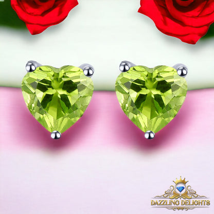 6x6mm Heart Cut Natural Gemstone Stud Earrings - Your Choice of Gemstone - Premium Jewelry from Dazzling Delights - Just $44.96! Shop now at Dazzling Delights