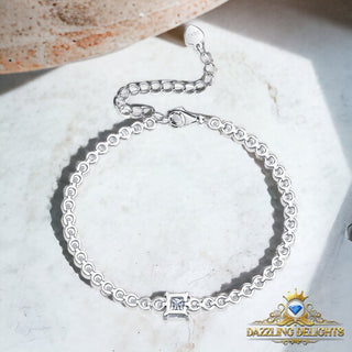 Princess Cut Moissanite Tennis Bracelet - Premium Jewelry from Dazzling Delights - Just $149.95! Shop now at Dazzling Delights