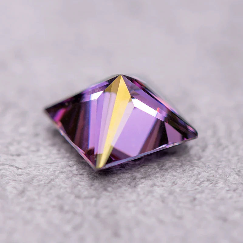 Imperial Purple Princess Cut Moissanites - Premium Jewelry from Dazzling Delights - Just $83.33! Shop now at Dazzling Delights