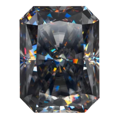 Grey Radiant Cut Moissanites - Premium Jewelry from Dazzling Delights - Just $83.33! Shop now at Dazzling Delights