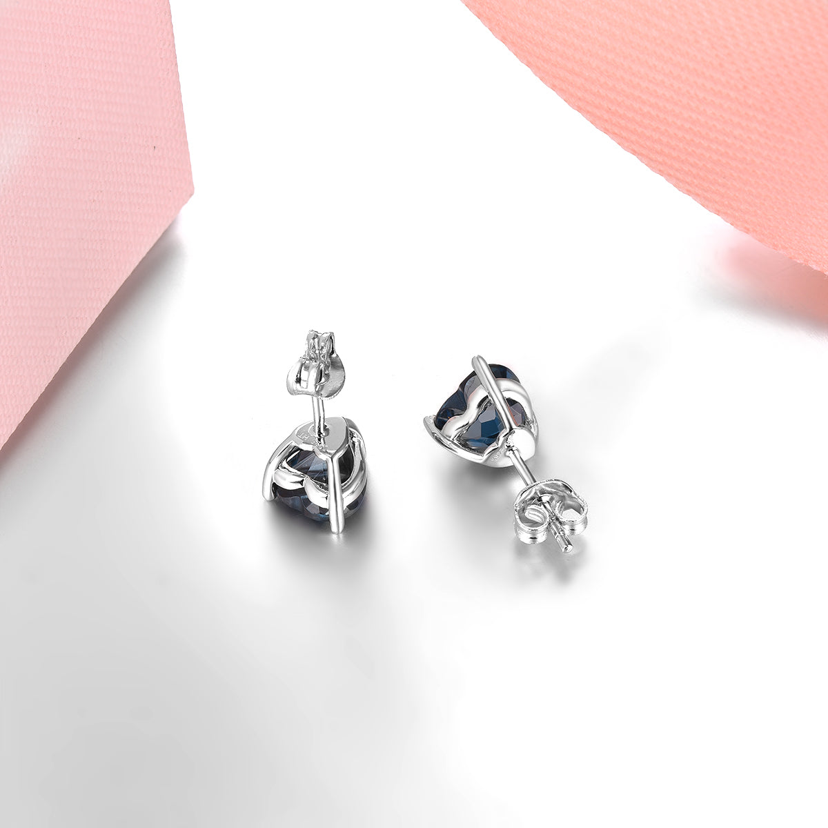 8x8mm 4.3ct Heart Cut Natural Gemstone Stud Earrings - Your Choice of Gemstone - Premium Jewelry from Dazzling Delights - Just $50.96! Shop now at Dazzling Delights