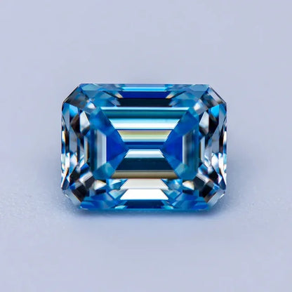 Sea Blue Emerald Cut Moissanites - Premium Jewelry from Dazzling Delights - Just $83.33! Shop now at Dazzling Delights