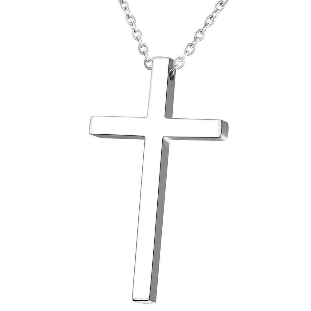 Titanium Cross Pendant Necklace - Premium Jewelry from Dazzling Delights - Just $18.71! Shop now at Dazzling Delights