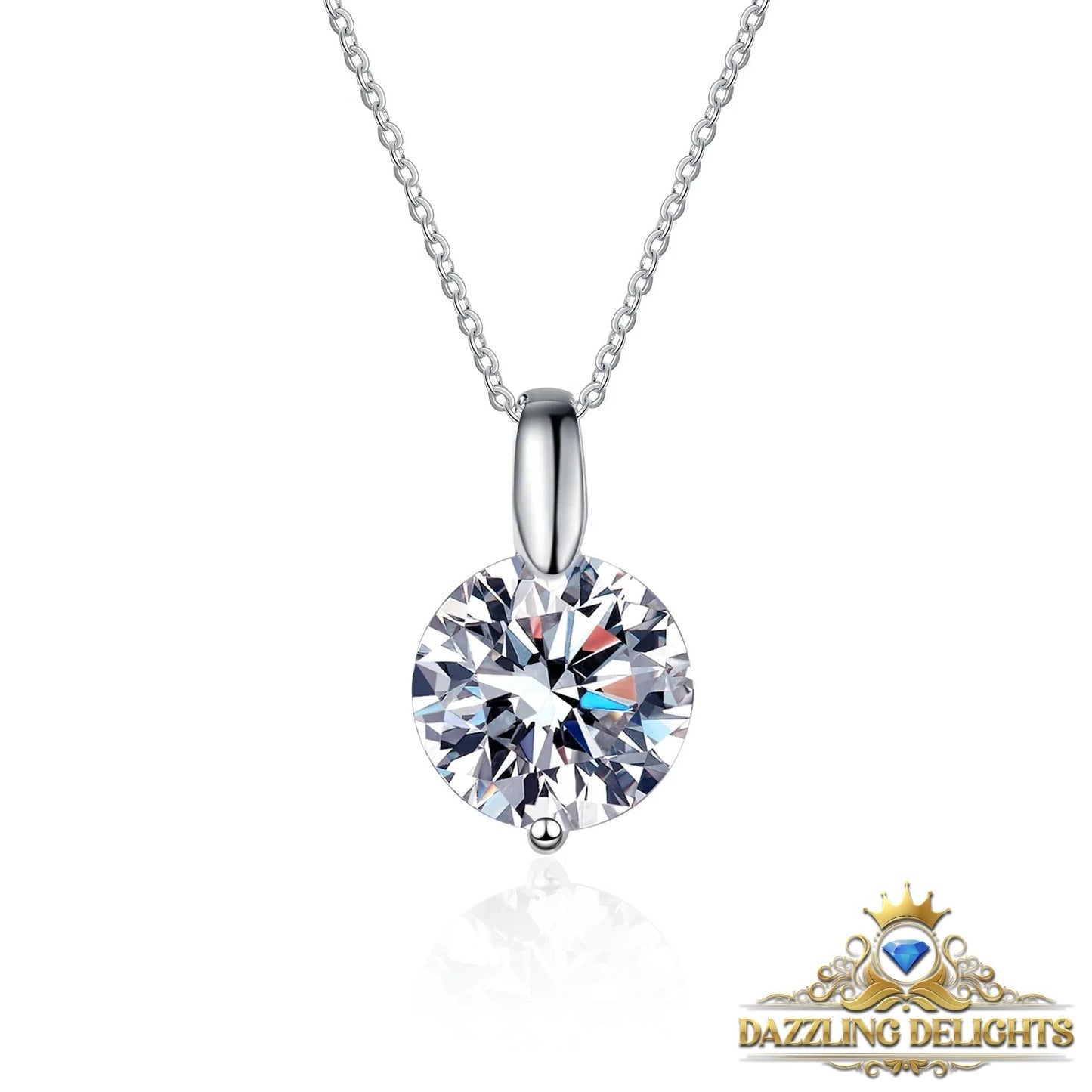 Moissanite Drop Pendant Necklace - Premium Jewelry from Dazzling Delights - Just $80.96! Shop now at Dazzling Delights