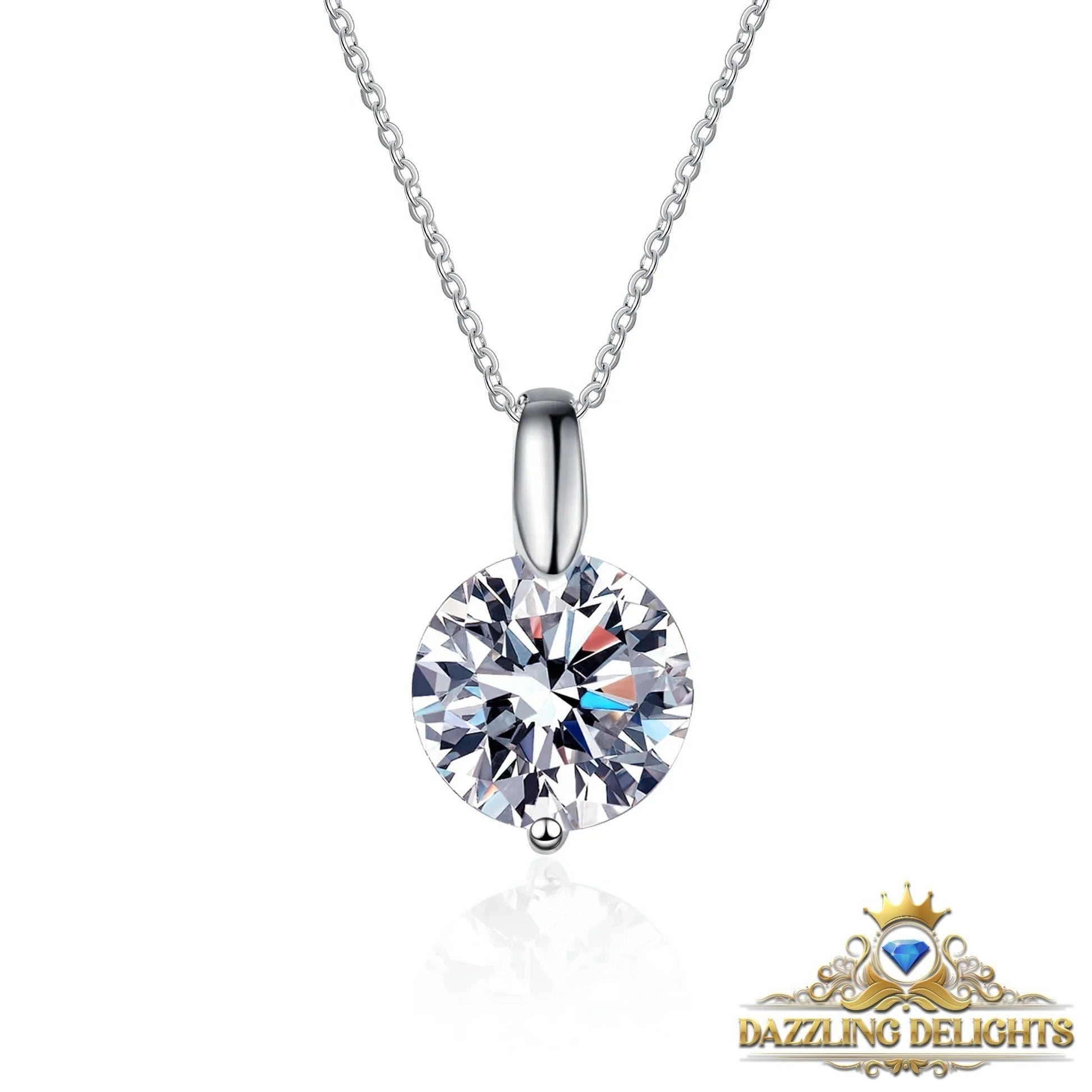 Moissanite Drop Pendant Necklace - Premium Jewelry from Dazzling Delights - Just $80.96! Shop now at Dazzling Delights