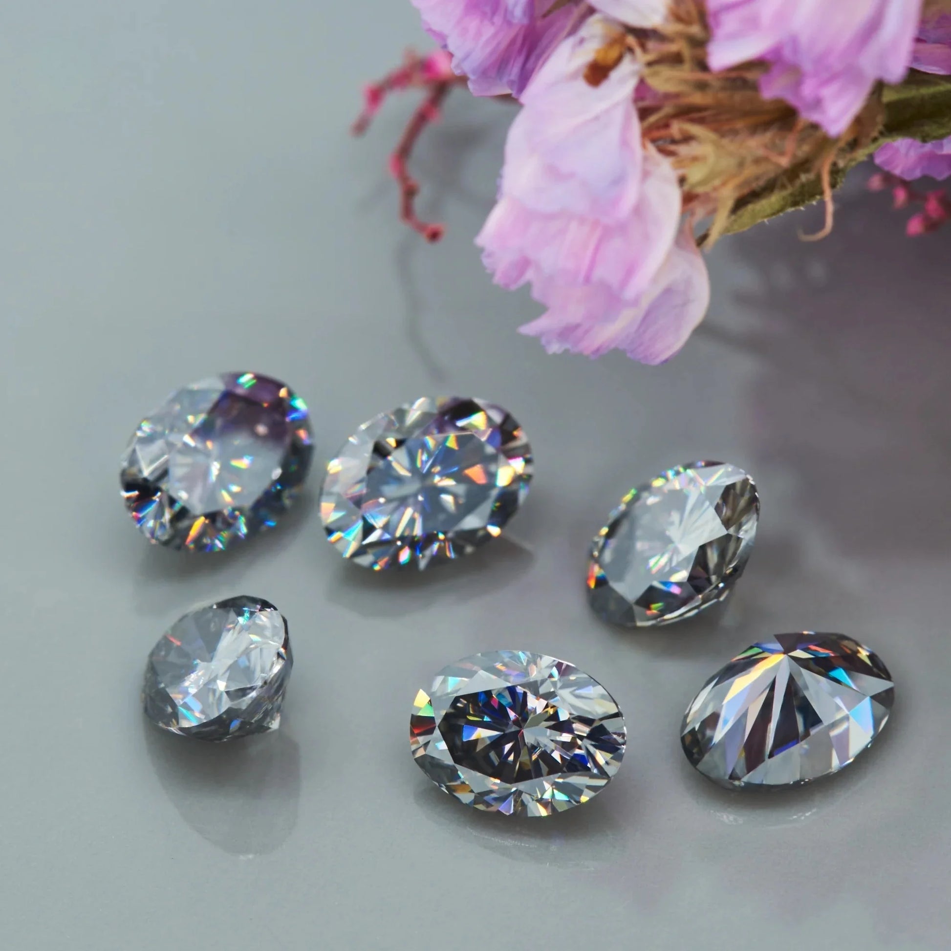 Grey Oval Cut Moissanites - Premium Jewelry from Dazzling Delights - Just $83.33! Shop now at Dazzling Delights