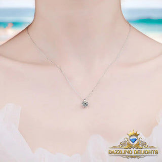 Moissanite Drop Pendant Necklace - Premium Jewelry from Dazzling Delights - Just $65.62! Shop now at Dazzling Delights
