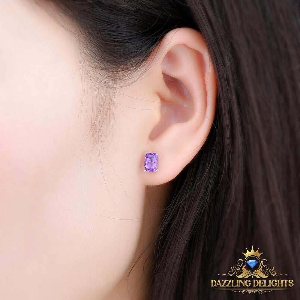 7x5mm Antique Cut Natural Gemstone Stud Earrings - Your Choice of Gemstone - Premium Jewelry from Dazzling Delights - Just $41.96! Shop now at Dazzling Delights