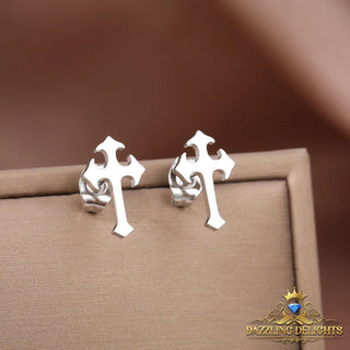 Titanium Cross Stud Earrings - Premium Jewelry from Dazzling Delights - Just $27.95! Shop now at Dazzling Delights