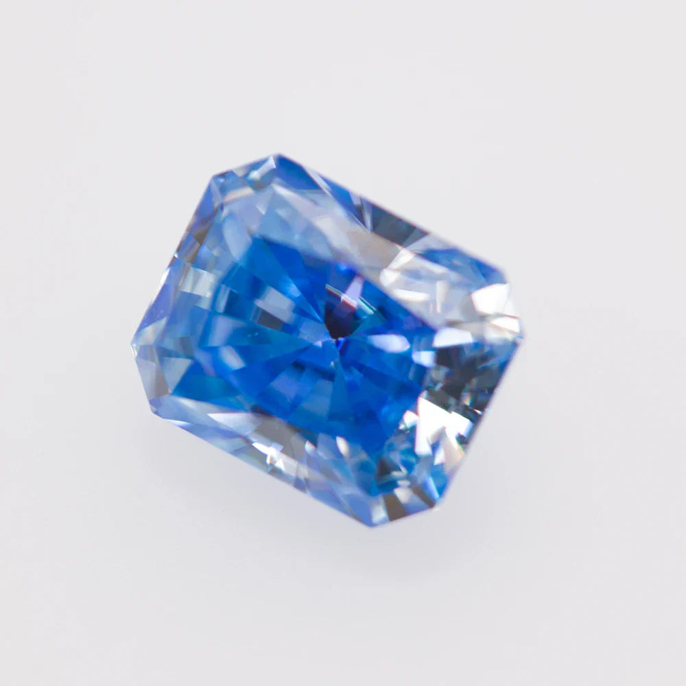 Cornflower Blue Radiant Cut Moissanites - Premium Jewelry from Dazzling Delights - Just $83.33! Shop now at Dazzling Delights