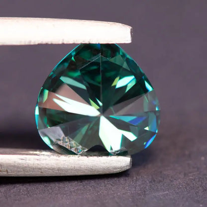 Emerald Green Heart Cut Moissanites - Premium Jewelry from Dazzling Delights - Just $91.67! Shop now at Dazzling Delights