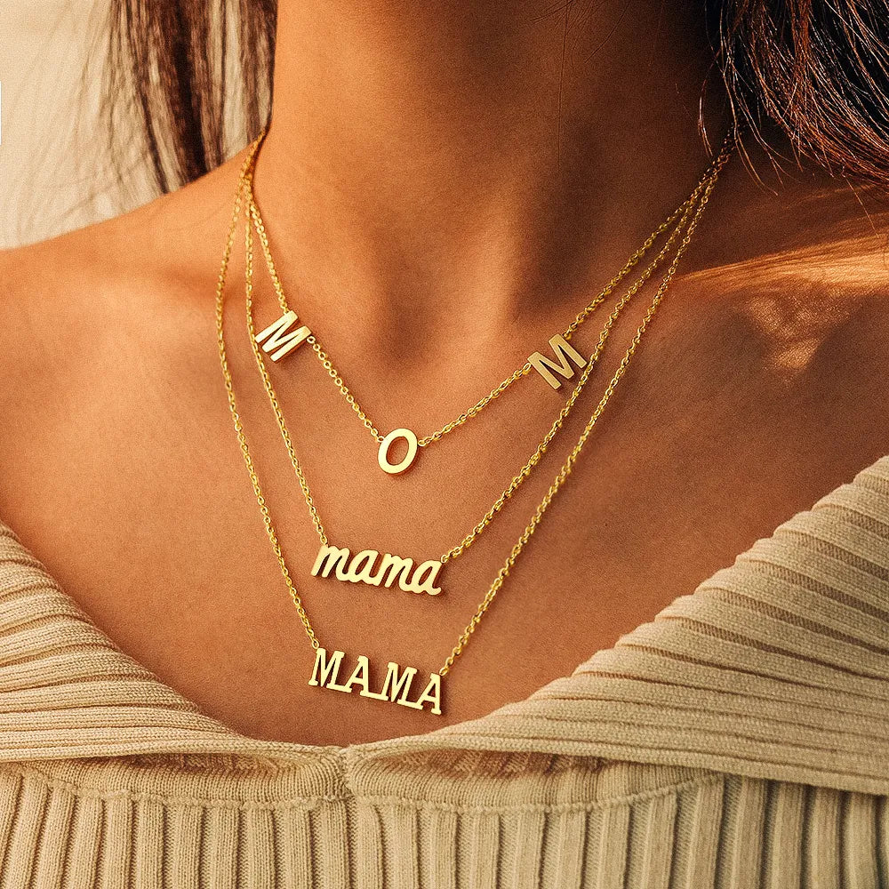 Titanium Triple Layer Mom Pendant Necklace - Premium Jewelry from Dazzling Delights - Just $23.96! Shop now at Dazzling Delights