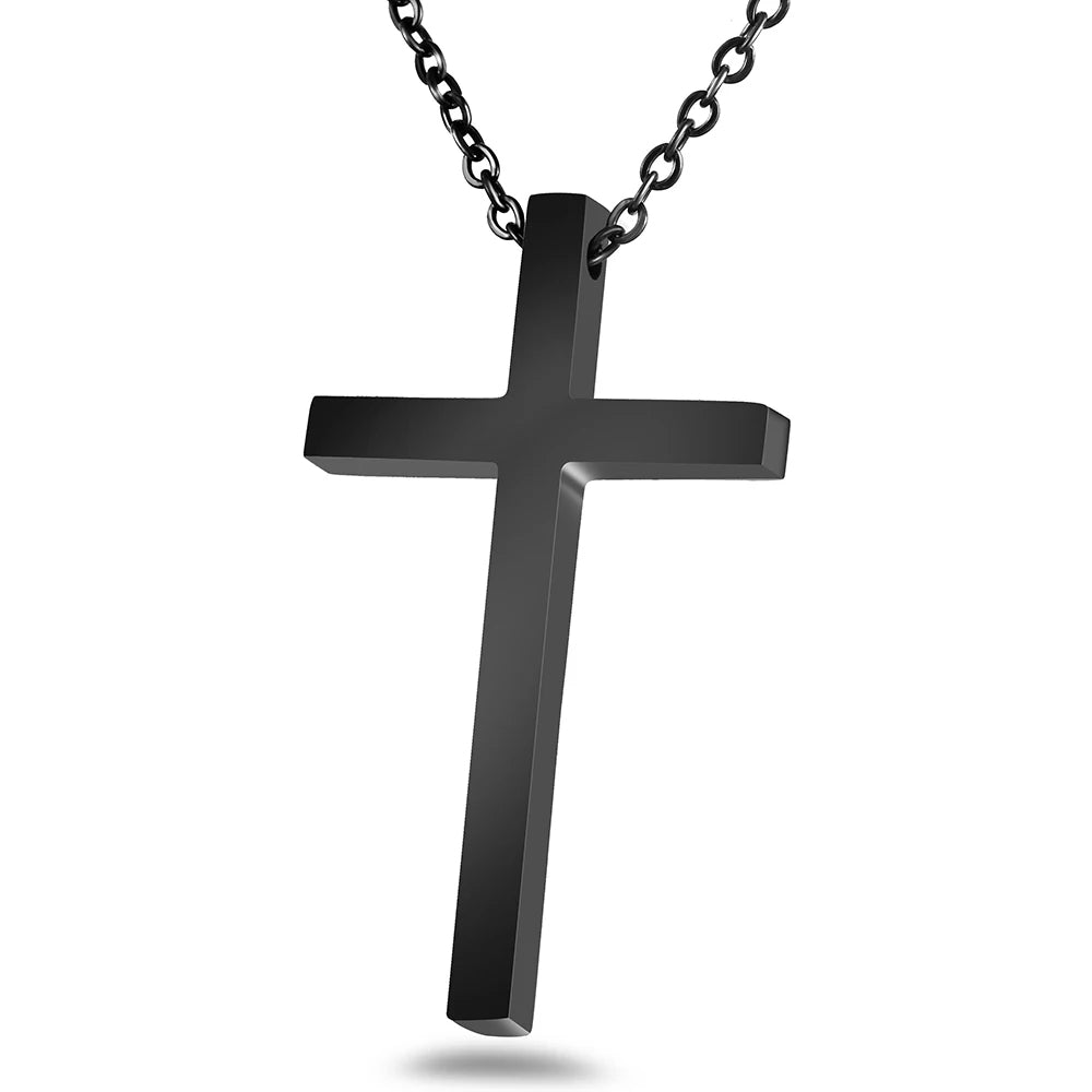 Titanium Cross Pendant Necklace - Premium Jewelry from Dazzling Delights - Just $18.71! Shop now at Dazzling Delights