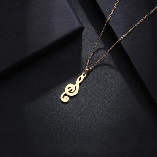 Titanium Music Note Pendant Necklace - Premium Jewelry from Dazzling Delights - Just $13.12! Shop now at Dazzling Delights