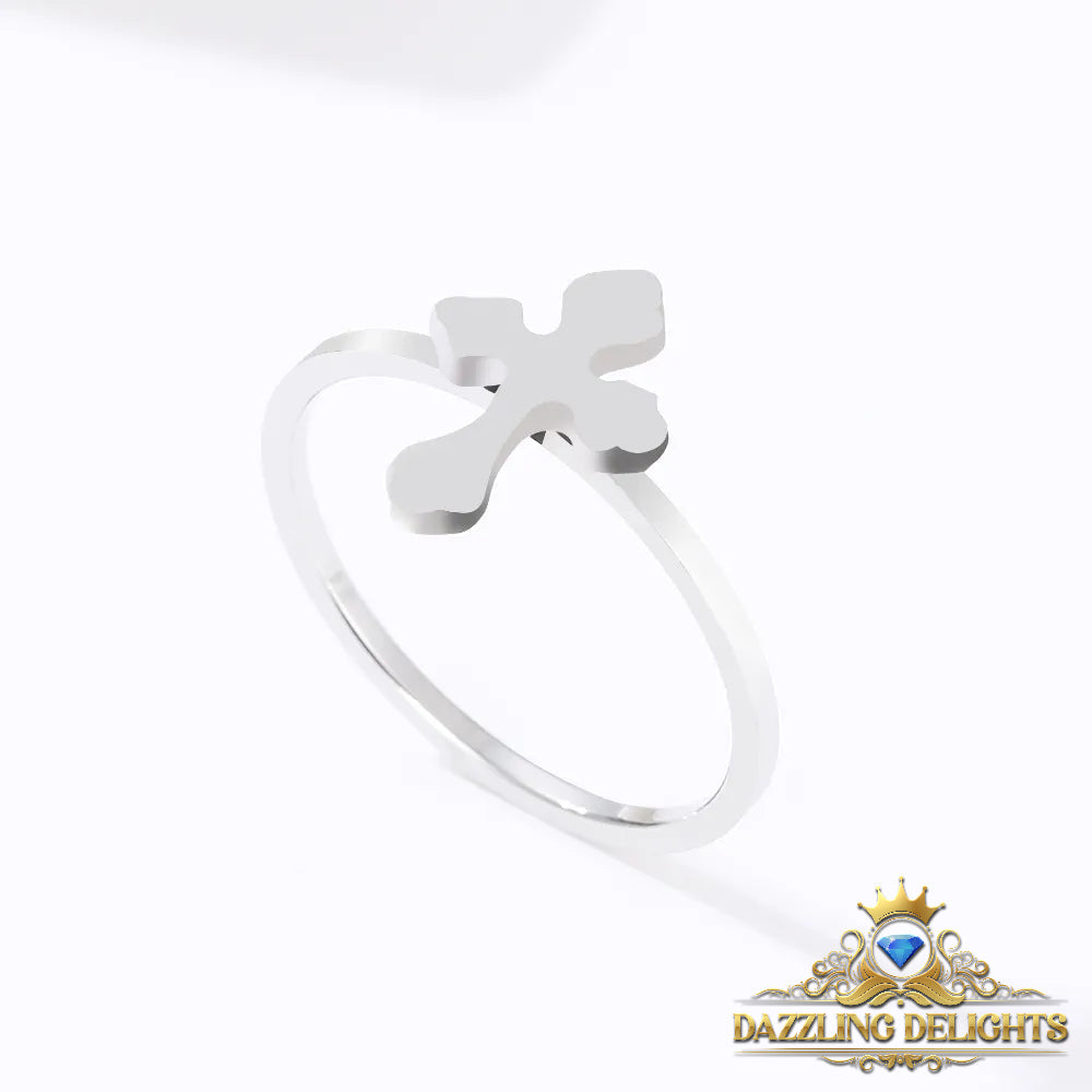 Titanium Cross Ring - Premium Jewelry from Dazzling Delights - Just $29.95! Shop now at Dazzling Delights