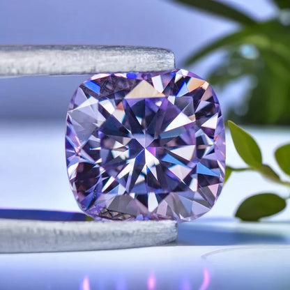 Lavender Purple Cushion Cut Moissanites - Premium Jewelry from Dazzling Delights - Just $83.33! Shop now at Dazzling Delights