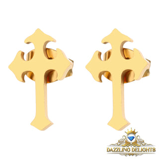 Titanium Cross Stud Earrings - Premium Jewelry from Dazzling Delights - Just $27.95! Shop now at Dazzling Delights