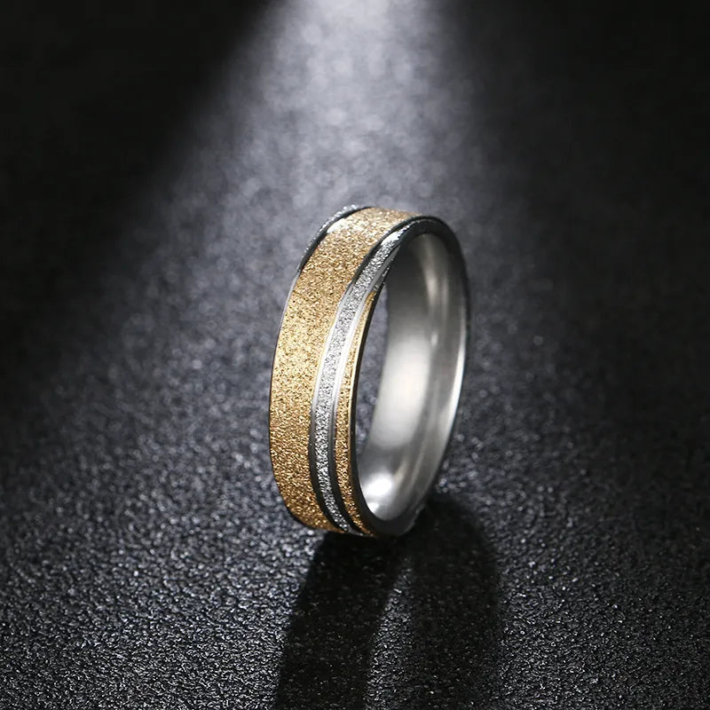 Titanium 6mm Two-Tone Wedding Band - Premium Jewelry from Dazzling Delights - Just $23.96! Shop now at Dazzling Delights