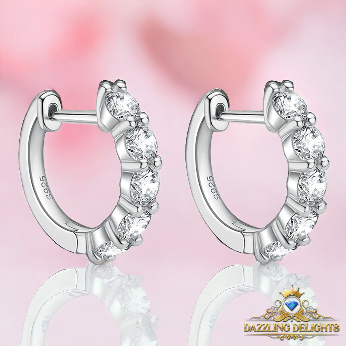 3ct Moissanite Hoop Earrings - Premium Jewelry from Dazzling Delights - Just $122.21! Shop now at Dazzling Delights