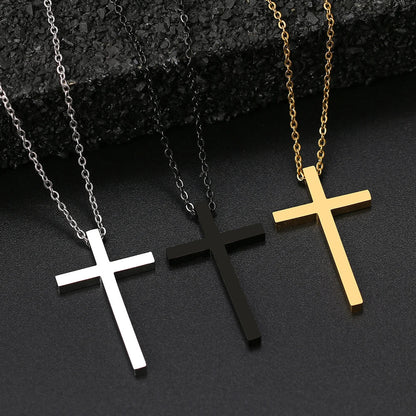 Titanium Cross Pendant Necklace - Premium Jewelry from Dazzling Delights - Just $18.71! Shop now at Dazzling Delights