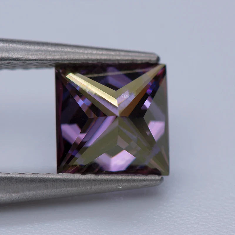 Imperial Purple Princess Cut Moissanites - Premium Jewelry from Dazzling Delights - Just $83.33! Shop now at Dazzling Delights